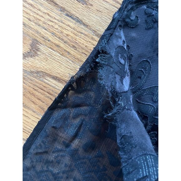 CALYPSO St. Barth Black Sheer Lace Cover Up Dress Top Women's Size XS - Picture 10 of 12